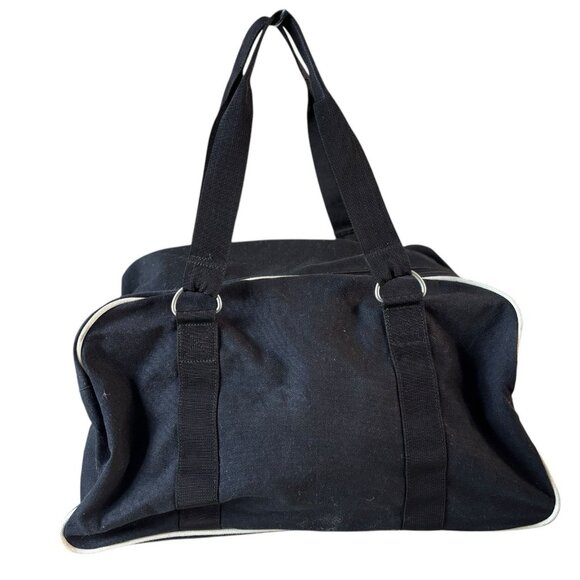 Vtg Y2K Roxy Duffle Travel Bag Black / Neon Large Logo Overnight Carry On Travel - Picture 3 of 6